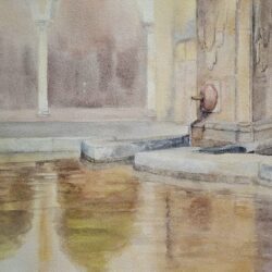 Fuente de Santa María en el Patio de los naranjos